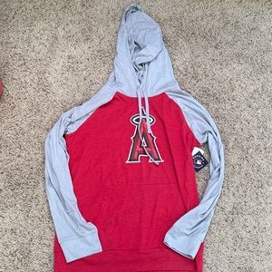 Red and Gray Angels lightweight Hoodie